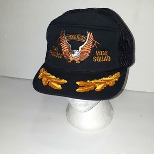 VINTAGE SAN FRANCISCO COMMANDER VICE SQUAD EMBROIDERED HAT SNAPBACK